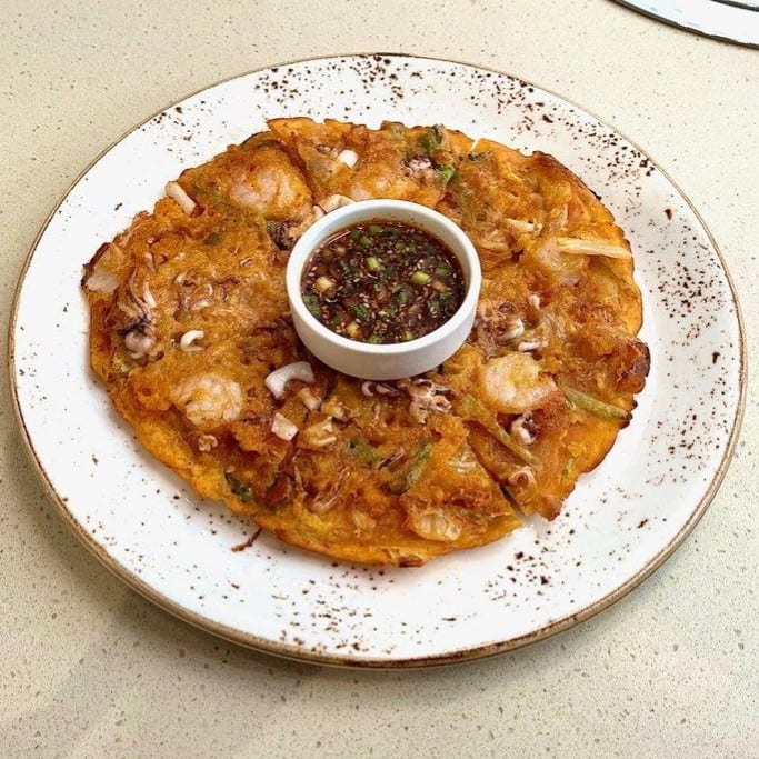 Korean Pancake - Seafood & Kimchi.