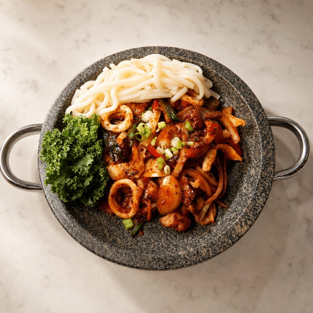Spicy Squid & Pork Belly / Osam Bulgogi (Lunch).