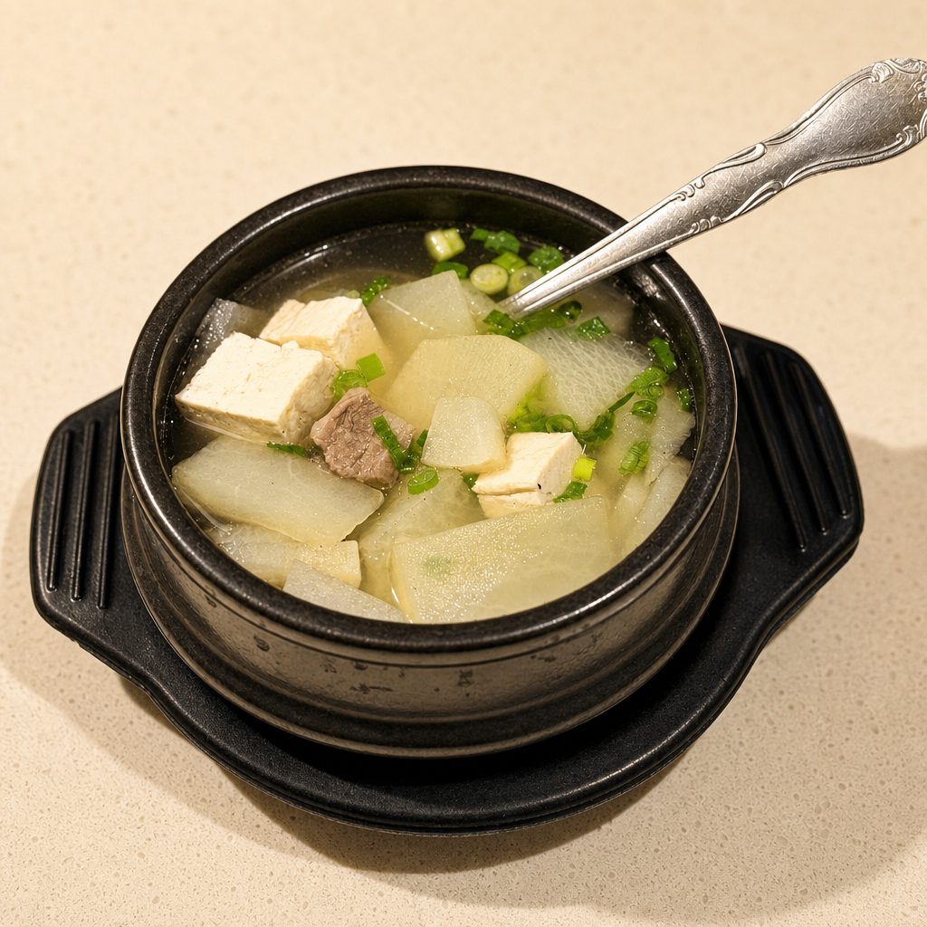 Side Beef and Radish Soup.