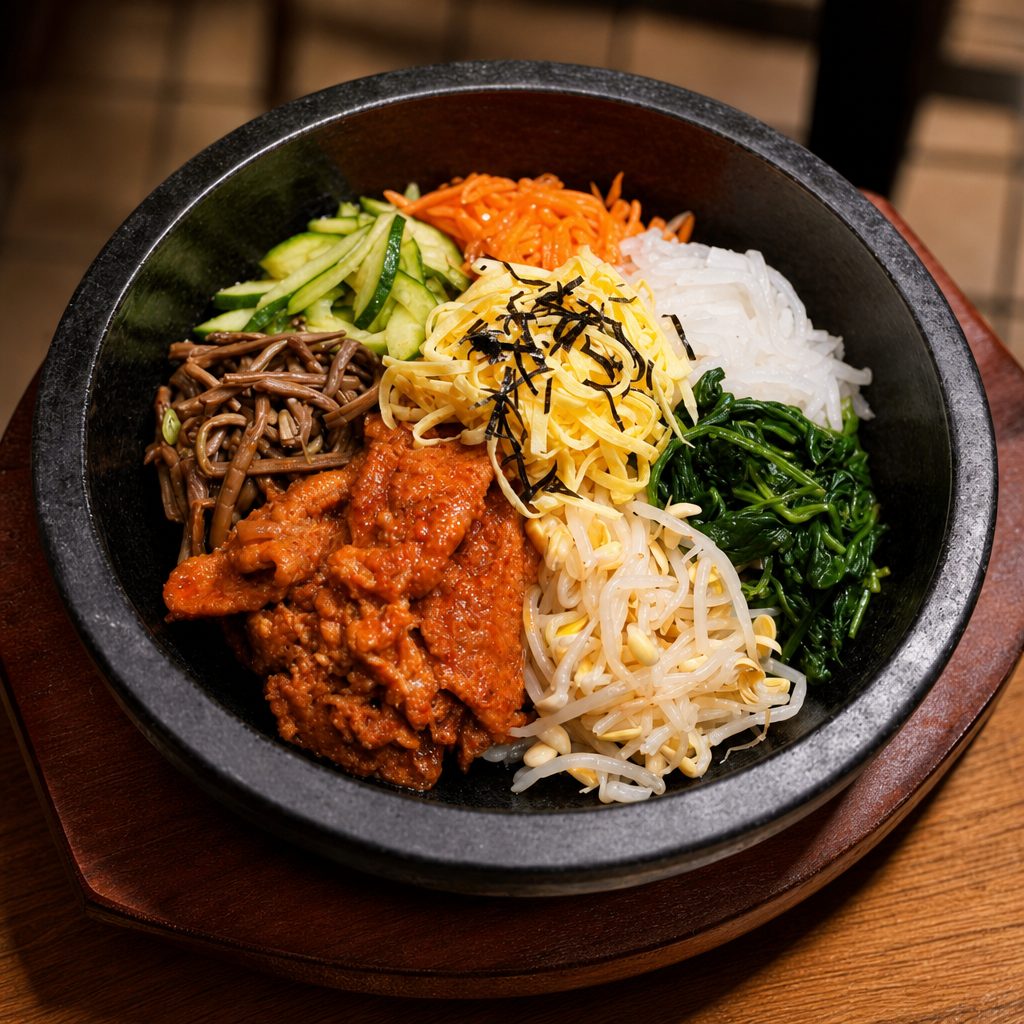 Galbi Stone Bowl Bibimbap.